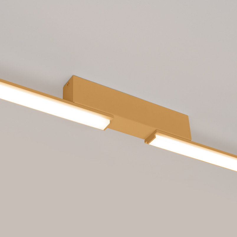 Plafon linowy Lagom złoty Thoro | Oświetlenie LED 181cm