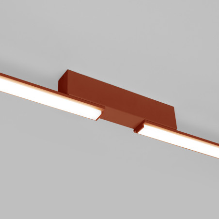 Plafon linowy Lagom Thoro - ochra czerwona, 181cm | Sklep z oświetleniem