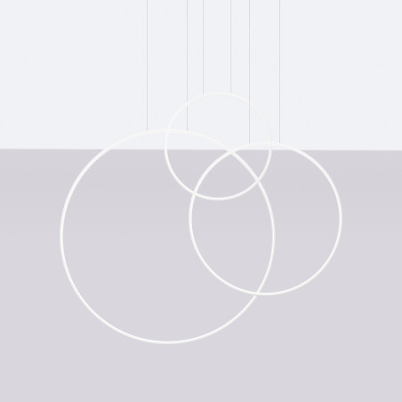 Lampa wisząca Rio III LED biała Thoro | Nowoczesny design