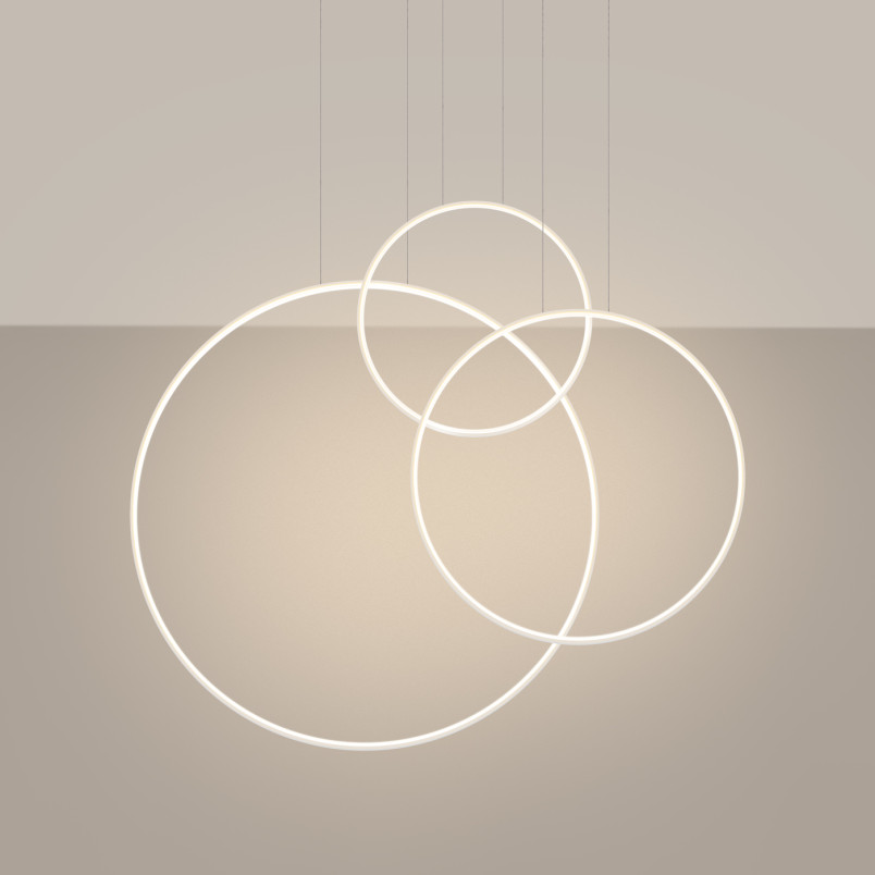 Lampa wisząca Rio III LED biała Thoro | Nowoczesny design
