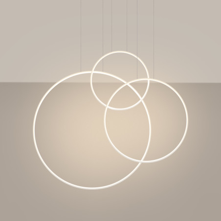Lampa wisząca Rio III LED biała Thoro | Nowoczesny design
