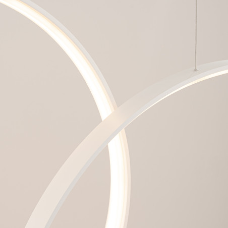 Lampa wisząca Rio III LED biała Thoro | Nowoczesny design