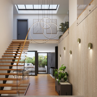 Lampa wisząca Rio III LED biała Thoro | Nowoczesny design