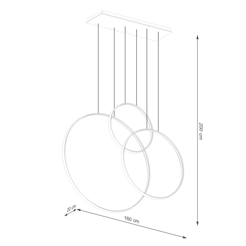 Lampa Wisząca Rio III Thoro - Nowoczesny Design LED