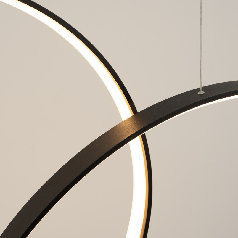 Lampa Rio III Thoro: Nowoczesna lampa wisząca LED czarna