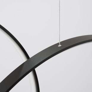 Lampa Rio III Thoro: Nowoczesna lampa wisząca LED czarna