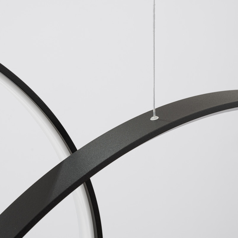 Lampa Rio III Thoro: Nowoczesna lampa wisząca LED czarna