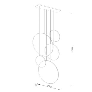 Lampa Wisząca Rio V Thoro | Nowoczesna, Biała LED