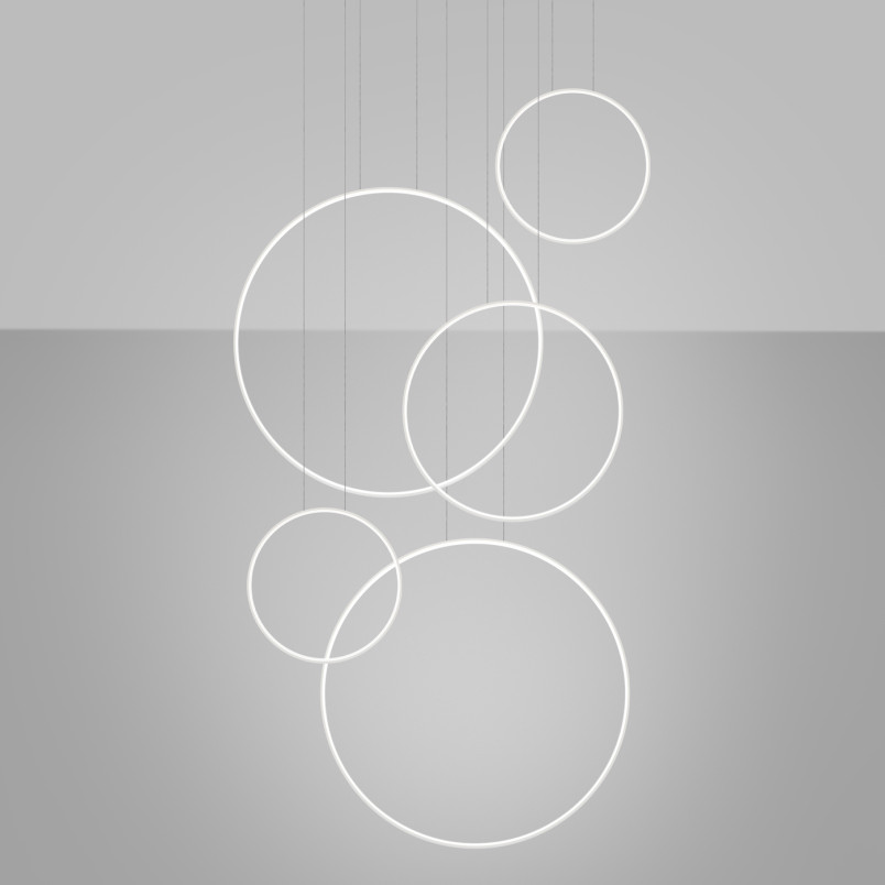 Lampa wisząca Rio V LED biała Thoro - Nowoczesny design