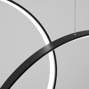 Lampa wisząca Rio V Thoro | Nowoczesna, czarna, LED