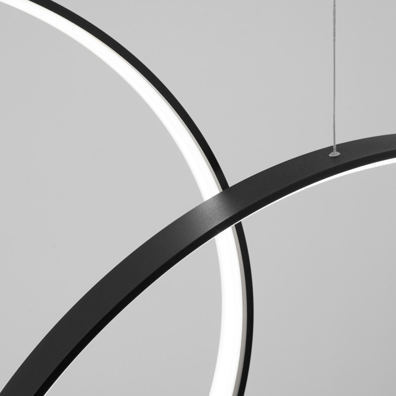 Lampa wisząca Rio V Thoro | Nowoczesna, czarna, LED