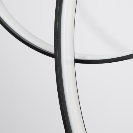 Lampa wisząca Rio V Thoro | Nowoczesna, czarna, LED