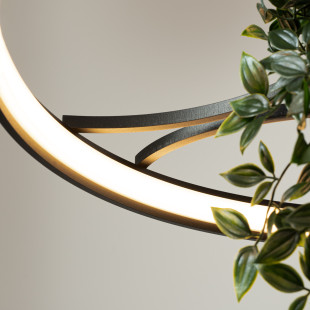 Lampa wisząca Rio Bio czarna LED Thoro - Nowoczesny design