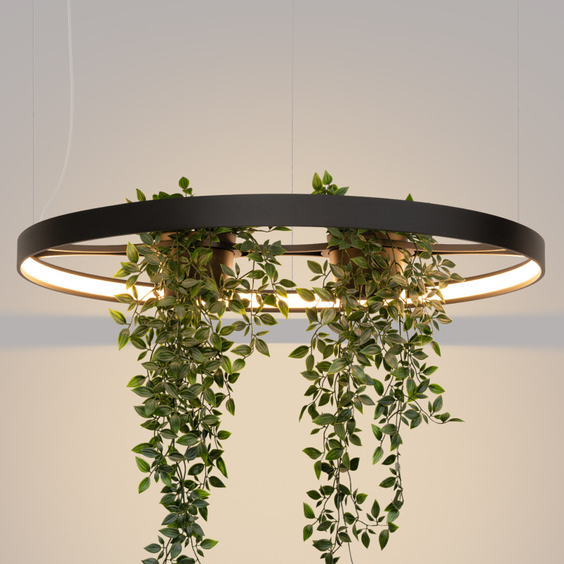 Lampa wisząca Rio Bio czarna LED Thoro - Nowoczesny design