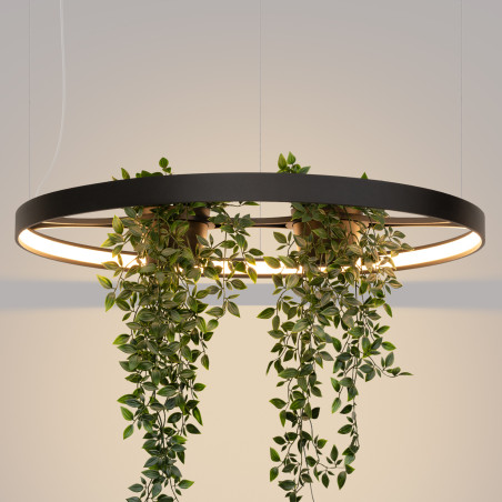 Lampa wisząca Rio Bio czarna LED Thoro - Nowoczesny design