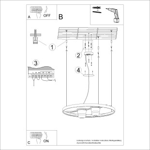 Lampa Wisząca Rio Bio Czarna LED Thoro | Nowoczesny Design