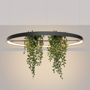 Lampa wisząca Rio Bio czarna LED Thoro - Nowoczesny design