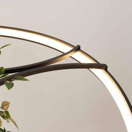 Lampa wisząca Rio Bio czarna LED Thoro - Nowoczesny design