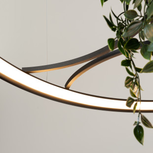 Lampa wisząca Rio Bio czarna LED Thoro - Nowoczesny design