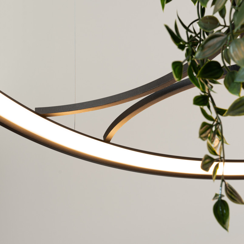 Lampa wisząca Rio Bio czarna LED Thoro - Nowoczesny design