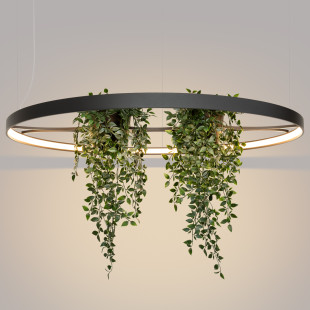 Lampa wisząca Rio Bio czarna LED Thoro - Nowoczesny design