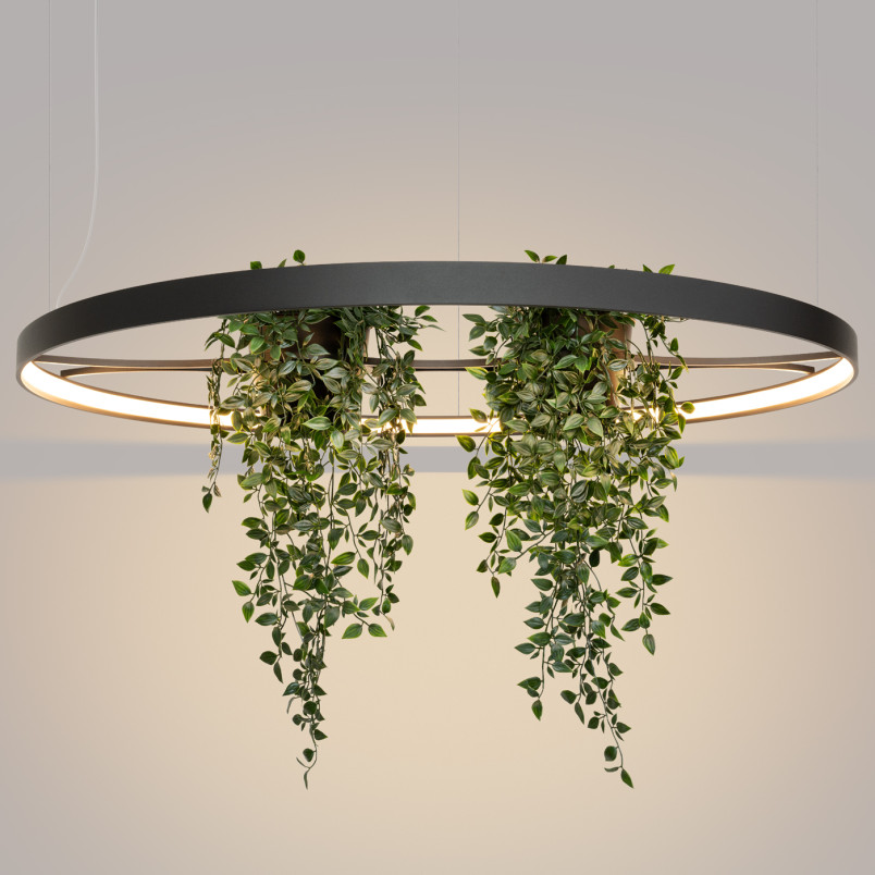 Lampa wisząca Rio Bio czarna LED Thoro - Nowoczesny design