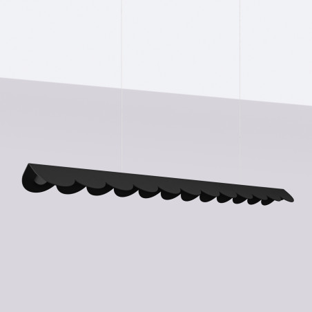Lampa wisząca Biscuit czarna LED Thoro | Design i funkcjonalność