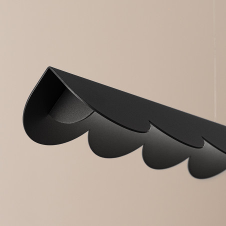 Lampa wisząca Biscuit czarna LED Thoro | Design i funkcjonalność