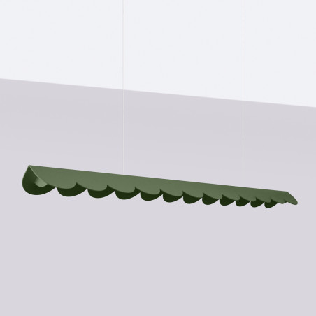 Lampa wisząca Biscuit zielona Thoro | Design i światło LED