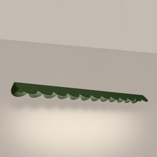Lampa wisząca Biscuit zielona Thoro | Design i światło LED