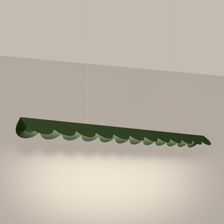 Lampa wisząca Biscuit zielona Thoro | Design i światło LED
