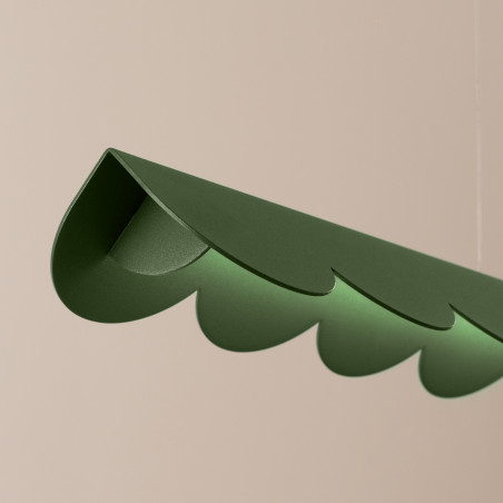 Lampa wisząca Biscuit zielona Thoro | Design i światło LED