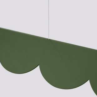 Lampa wisząca Biscuit zielona Thoro | Design i światło LED