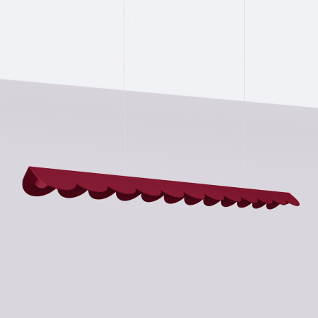 Lampa wisząca Biscuit Thoro | Czerwona, LED, 131cm