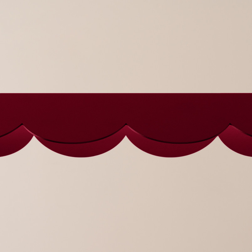 Lampa wisząca Biscuit Thoro | Czerwona, LED, 131cm