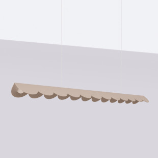 Lampa wisząca Biscuit Thoro - Designerski design, LED, Taupe