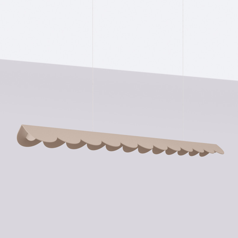 Lampa wisząca Biscuit Thoro - Designerski design, LED, Taupe