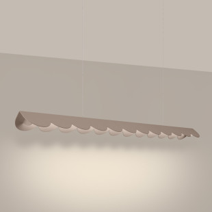 Lampa wisząca Biscuit Thoro - Designerski design, LED, Taupe