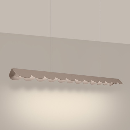 Lampa wisząca Biscuit Thoro - Designerski design, LED, Taupe