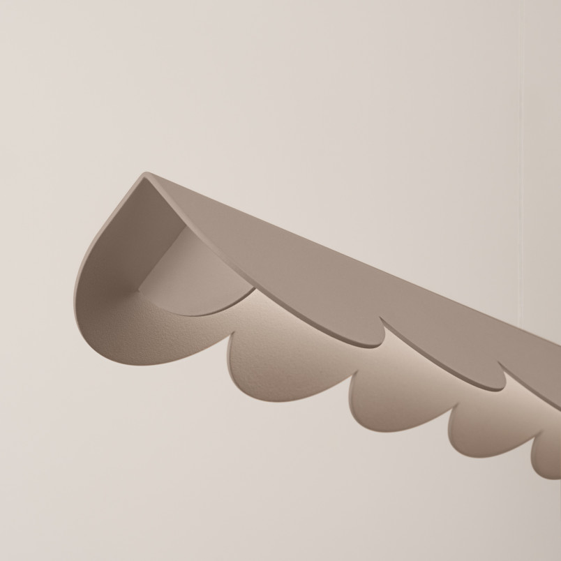 Lampa wisząca Biscuit Thoro - Designerski design, LED, Taupe