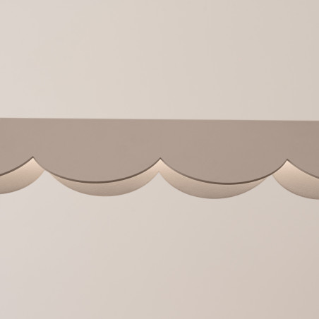 Lampa wisząca Biscuit Thoro - Designerski design, LED, Taupe