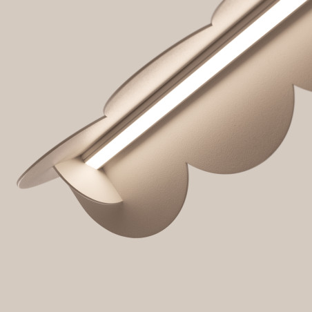 Lampa wisząca Biscuit Thoro - Designerski design, LED, Taupe