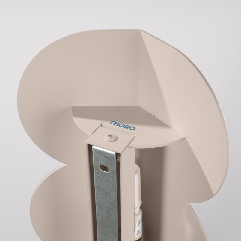 Kinkiet Biscuit taupe Thoro | Designerski kinkiet w stylu retro