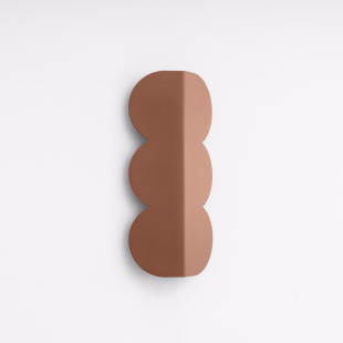 Kinkiet Biscuit Thoro - Designerski kinkiet ścienny, mocca