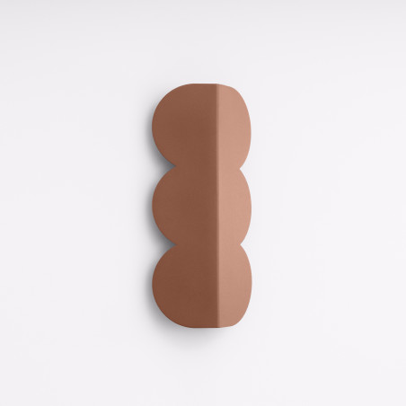 Kinkiet Biscuit Thoro - Designerski kinkiet ścienny, mocca