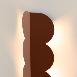 Kinkiet Biscuit Thoro - Designerski kinkiet ścienny, mocca