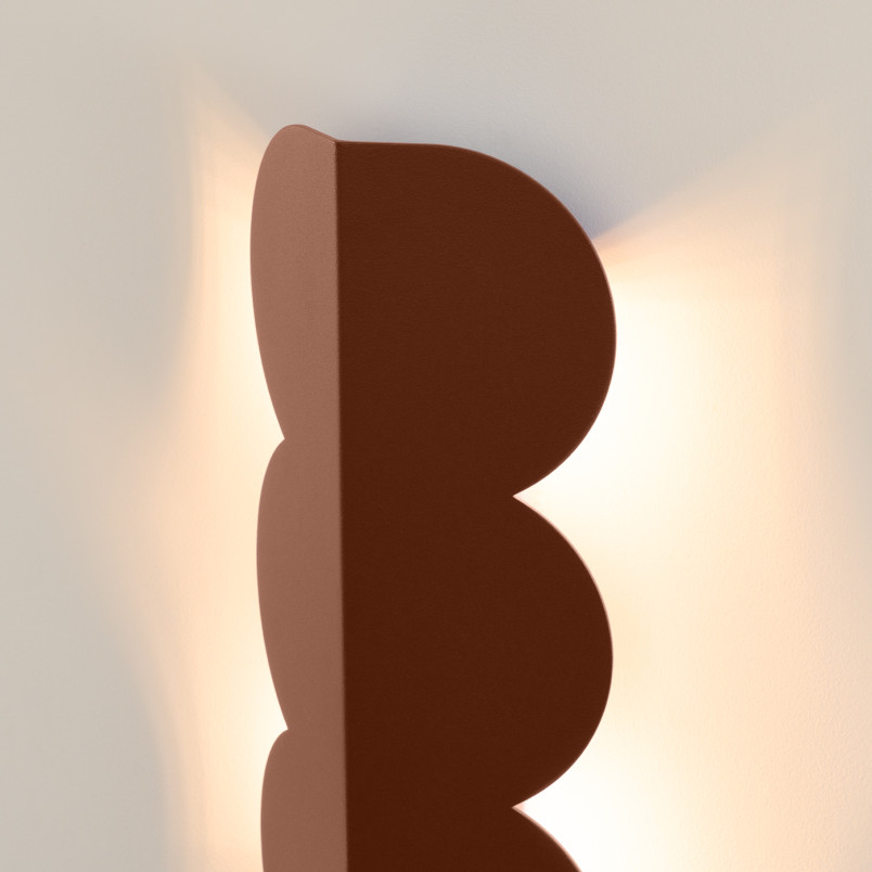 Kinkiet Biscuit Thoro - Designerski kinkiet ścienny, mocca