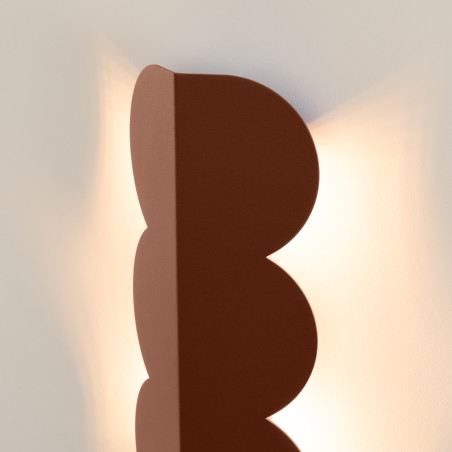 Kinkiet Biscuit Thoro - Designerski kinkiet ścienny, mocca