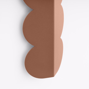 Kinkiet Biscuit Thoro - Designerski kinkiet ścienny, mocca