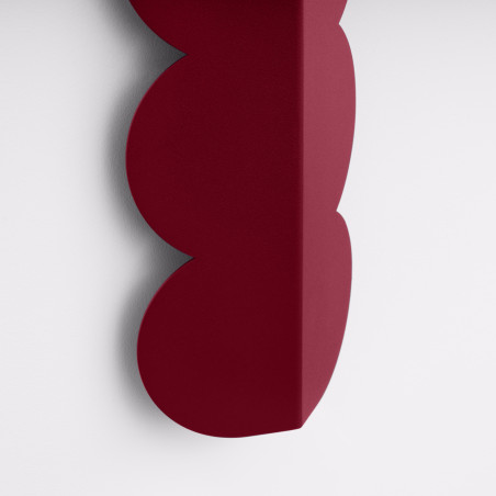 Kinkiet Biscuit burgund Thoro | Designerski kinkiet retro